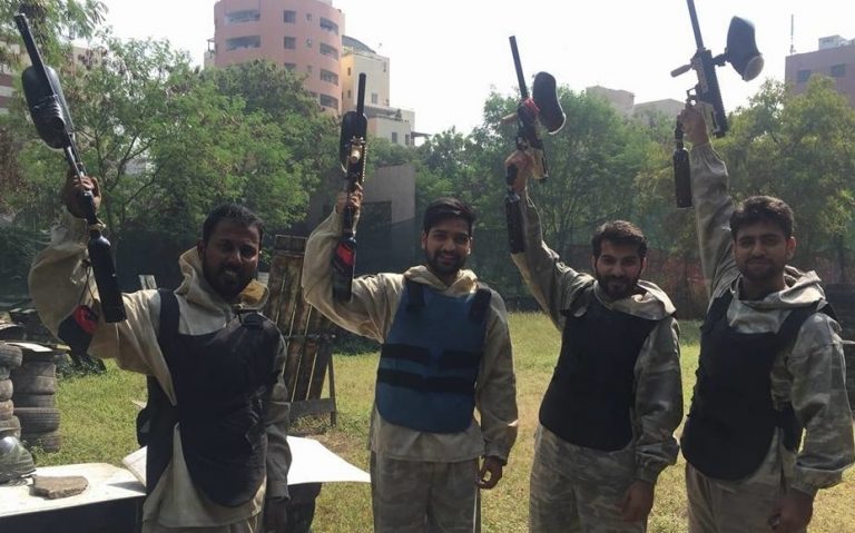 Harsh Bhardwaj with his friends